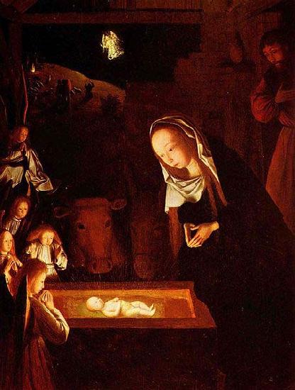 Geertgen Tot Sint Jans Geertgen depicted the Child Jesus as a light source on his painting The Nativity at Night oil painting picture